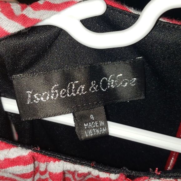 ❤️5/$25   EUC Isobella and Chloe Stripe Ruffle Dress - Picture 4 of 4